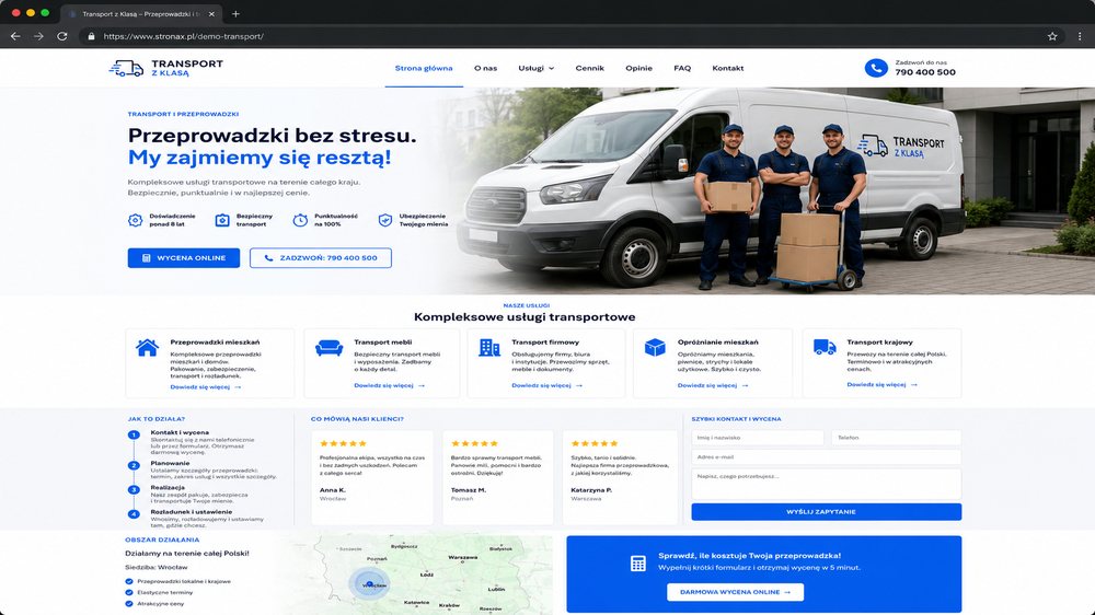 Przeprowadzki i transport
